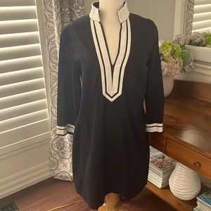 Tory Burch Navy Tunic Dress ~ 14 ~